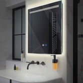 Espejo LED Cuadrado | Botones táctiles | Función antivaho | Luz blanca neutra - Reyze Seria Minimal Model 5